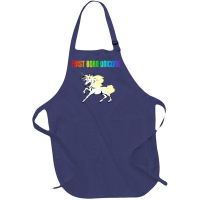 First Born Unicorn Full-Length Apron With Pockets