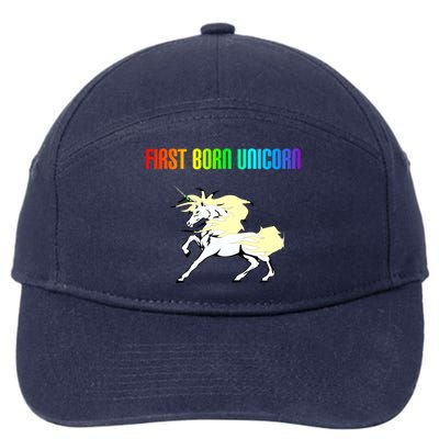 First Born Unicorn 7-Panel Snapback Hat