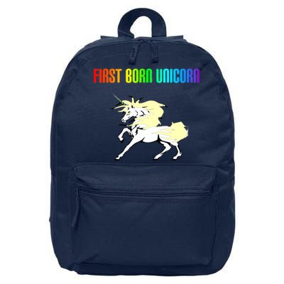 First Born Unicorn 16 in Basic Backpack