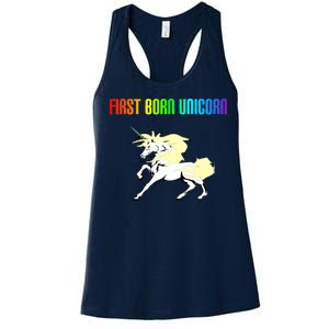 First Born Unicorn Women's Racerback Tank