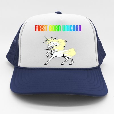 First Born Unicorn Trucker Hat