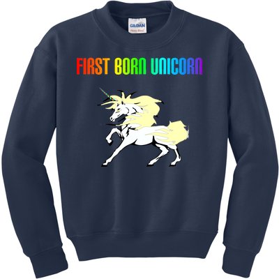 First Born Unicorn Kids Sweatshirt