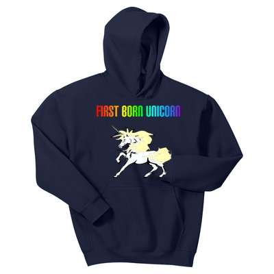 First Born Unicorn Kids Hoodie