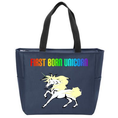 First Born Unicorn Zip Tote Bag