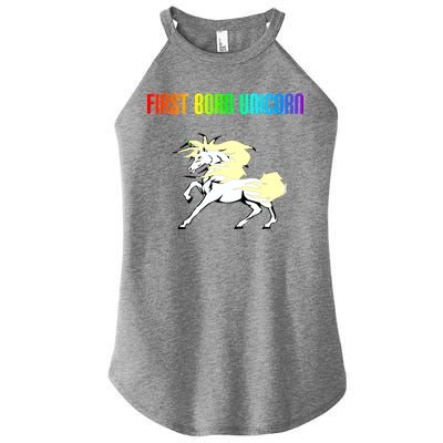 First Born Unicorn Women's Perfect Tri Rocker Tank