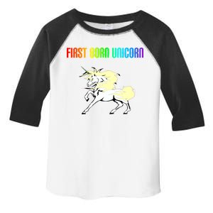 First Born Unicorn Toddler Fine Jersey T-Shirt