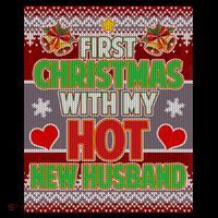 First Christmas With Hot Husband Ugly Sweater Poster