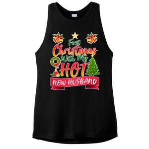 First Christmas With Hot New Husband Ladies PosiCharge Tri-Blend Wicking Tank