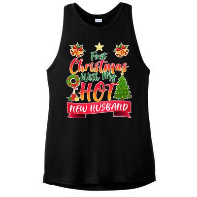 First Christmas With Hot New Husband Ladies PosiCharge Tri-Blend Wicking Tank