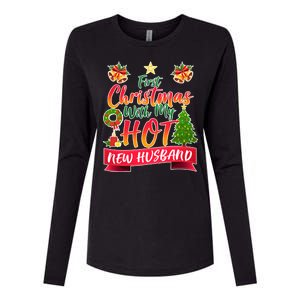 First Christmas With Hot New Husband Womens Cotton Relaxed Long Sleeve T-Shirt