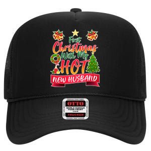 First Christmas With Hot New Husband High Crown Mesh Back Trucker Hat