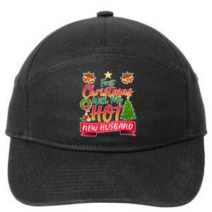 First Christmas With Hot New Husband 7-Panel Snapback Hat