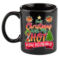 First Christmas With Hot New Husband 11oz C Handle Ceramic Mug