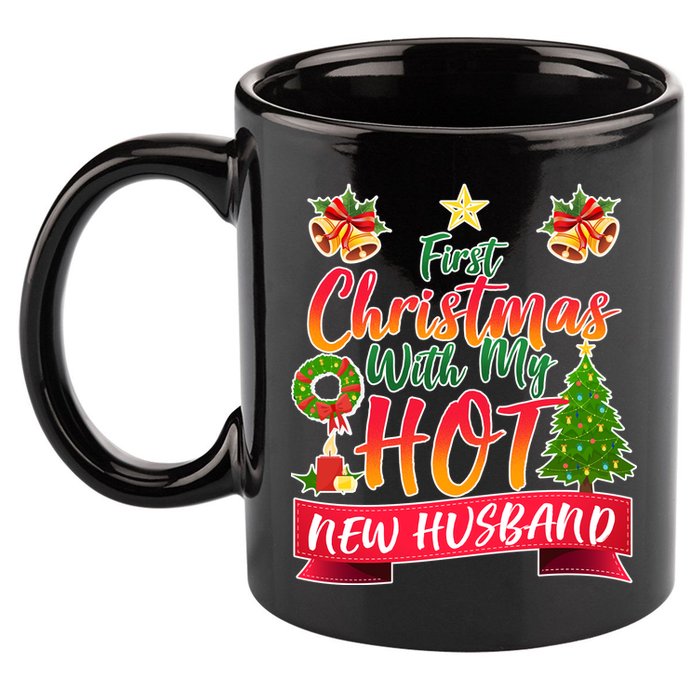First Christmas With Hot New Husband 11oz C Handle Ceramic Mug