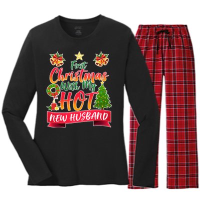 First Christmas With Hot New Husband Women's Long Sleeve Flannel Pajama Set 