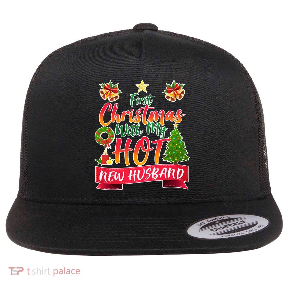 First Christmas With Hot New Husband Flatbill Hat