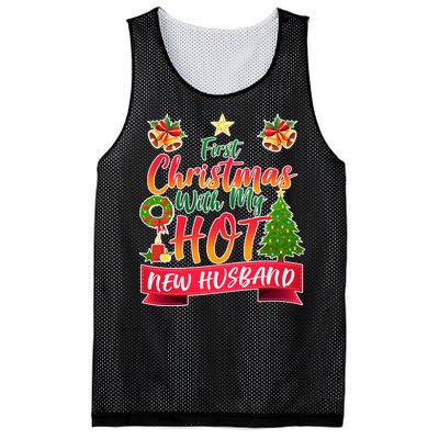 First Christmas With Hot New Husband Mesh Reversible Basketball Jersey Tank