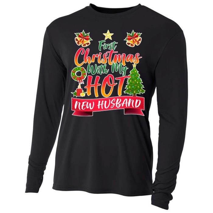 First Christmas With Hot New Husband Cooling Performance Long Sleeve Crew