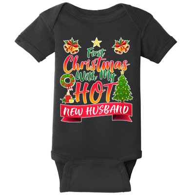 First Christmas With Hot New Husband Baby Bodysuit