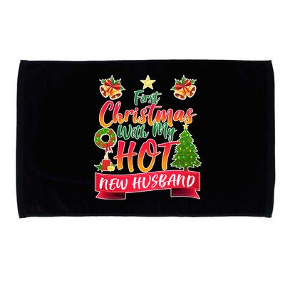 First Christmas With Hot New Husband Microfiber Hand Towel