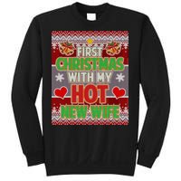 First Christmas With Hot Wife Ugly Sweater Sweatshirt