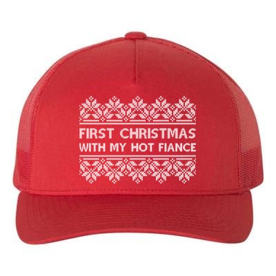 First Christmas With My Hot Fiance Yupoong Adult 5-Panel Trucker Hat