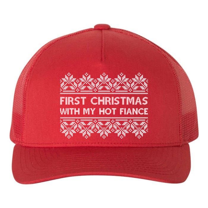 First Christmas With My Hot Fiance Yupoong Adult 5-Panel Trucker Hat