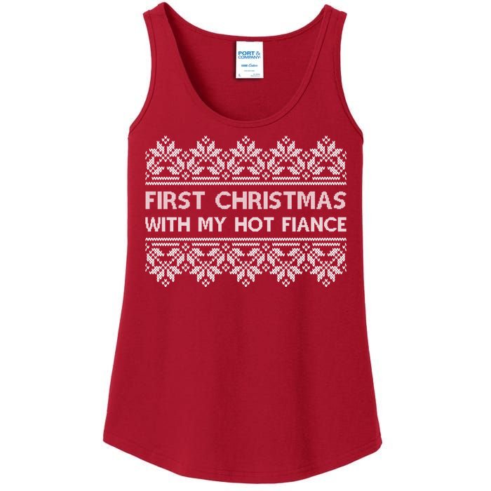 First Christmas With My Hot Fiance Ladies Essential Tank