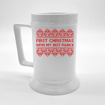 First Christmas With My Hot Fiance Beer Stein