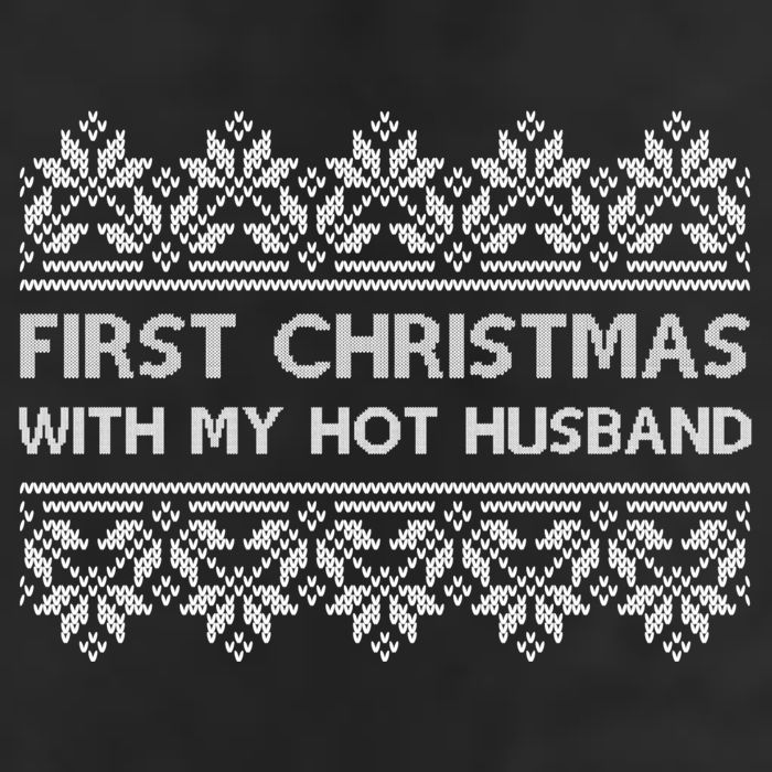 First Christmas With My Hot Husband 7 Panel Mesh Trucker Snapback Hat