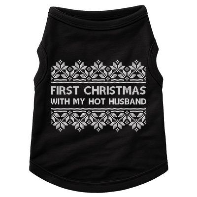 First Christmas With My Hot Husband Doggie Tank
