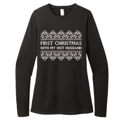 First Christmas With My Hot Husband Womens CVC Long Sleeve Shirt