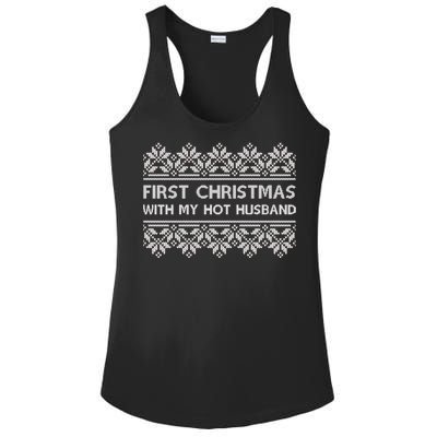 First Christmas With My Hot Husband Ladies PosiCharge Competitor Racerback Tank