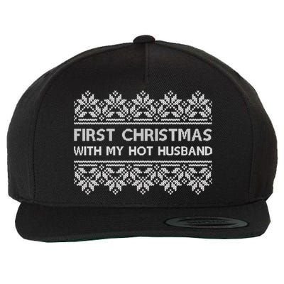 First Christmas With My Hot Husband Wool Snapback Cap