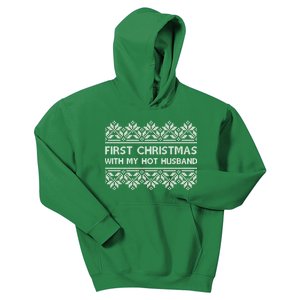 First Christmas With My Hot Husband Kids Hoodie