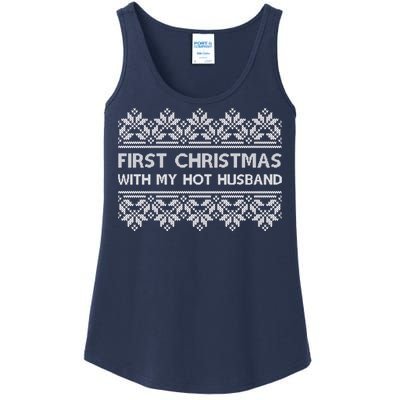 First Christmas With My Hot Husband Ladies Essential Tank