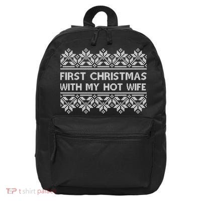First Christmas With My Hot Wife 16 in Basic Backpack
