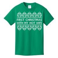 First Christmas With My Hot Wife Kids T-Shirt