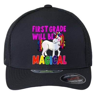 First Grade Will Be Magical Flexfit Unipanel Trucker Cap