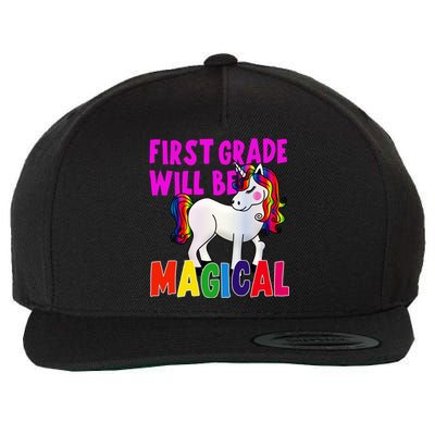 First Grade Will Be Magical Wool Snapback Cap