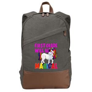 First Grade Will Be Magical Cotton Canvas Backpack