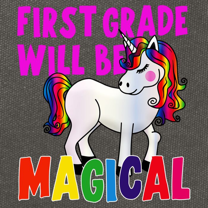 First Grade Will Be Magical Cotton Canvas Backpack