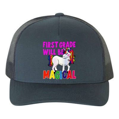 First Grade Will Be Magical Yupoong Adult 5-Panel Trucker Hat