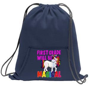 First Grade Will Be Magical Sweatshirt Cinch Pack Bag