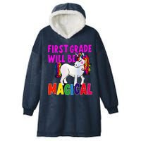 First Grade Will Be Magical Hooded Wearable Blanket