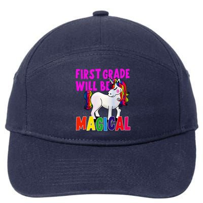 First Grade Will Be Magical 7-Panel Snapback Hat