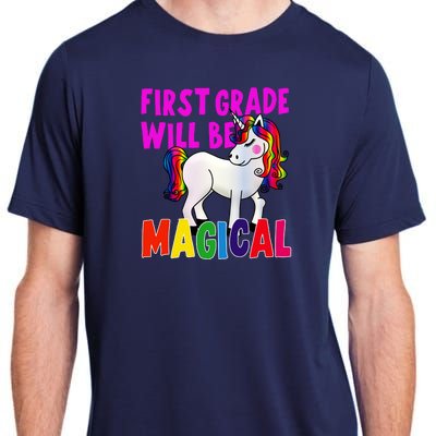 First Grade Will Be Magical Adult ChromaSoft Performance T-Shirt