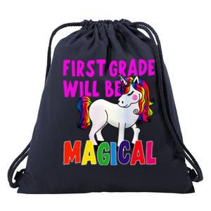 First Grade Will Be Magical Drawstring Bag