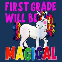 First Grade Will Be Magical Drawstring Bag