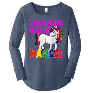 First Grade Will Be Magical Women's Perfect Tri Tunic Long Sleeve Shirt